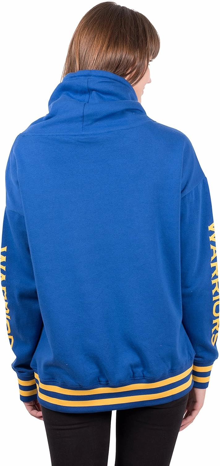Ultra Game Women's NBA Official Super Soft Pullover Hoodie Funnel Sweatshirt
