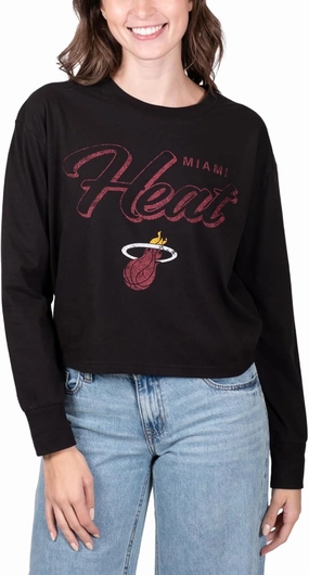 Ultra Game Women's NBA Super Soft Crop Top Pullover Sweatshirt