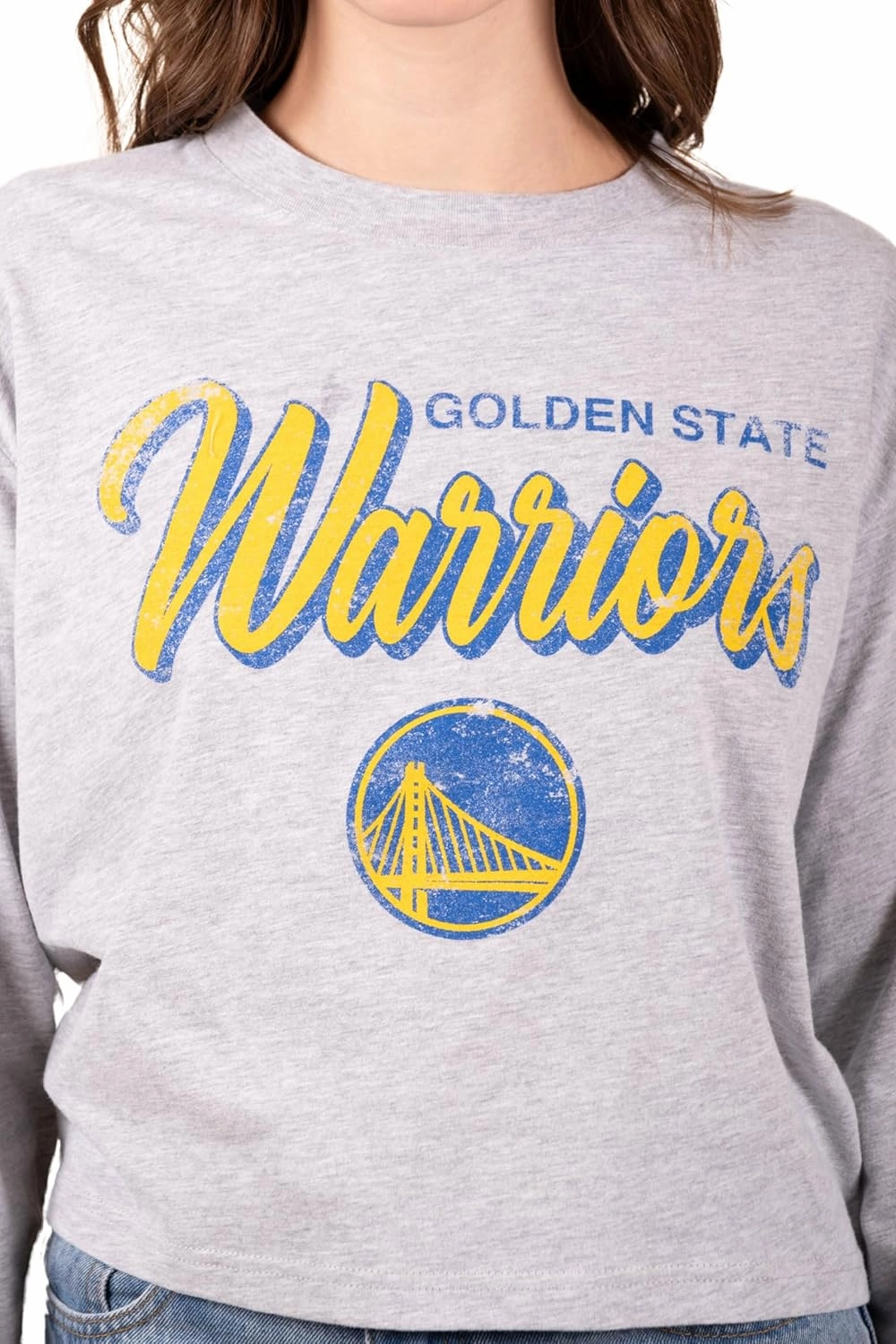 Ultra Game Women's NBA Super Soft Crop Top Pullover Sweatshirt