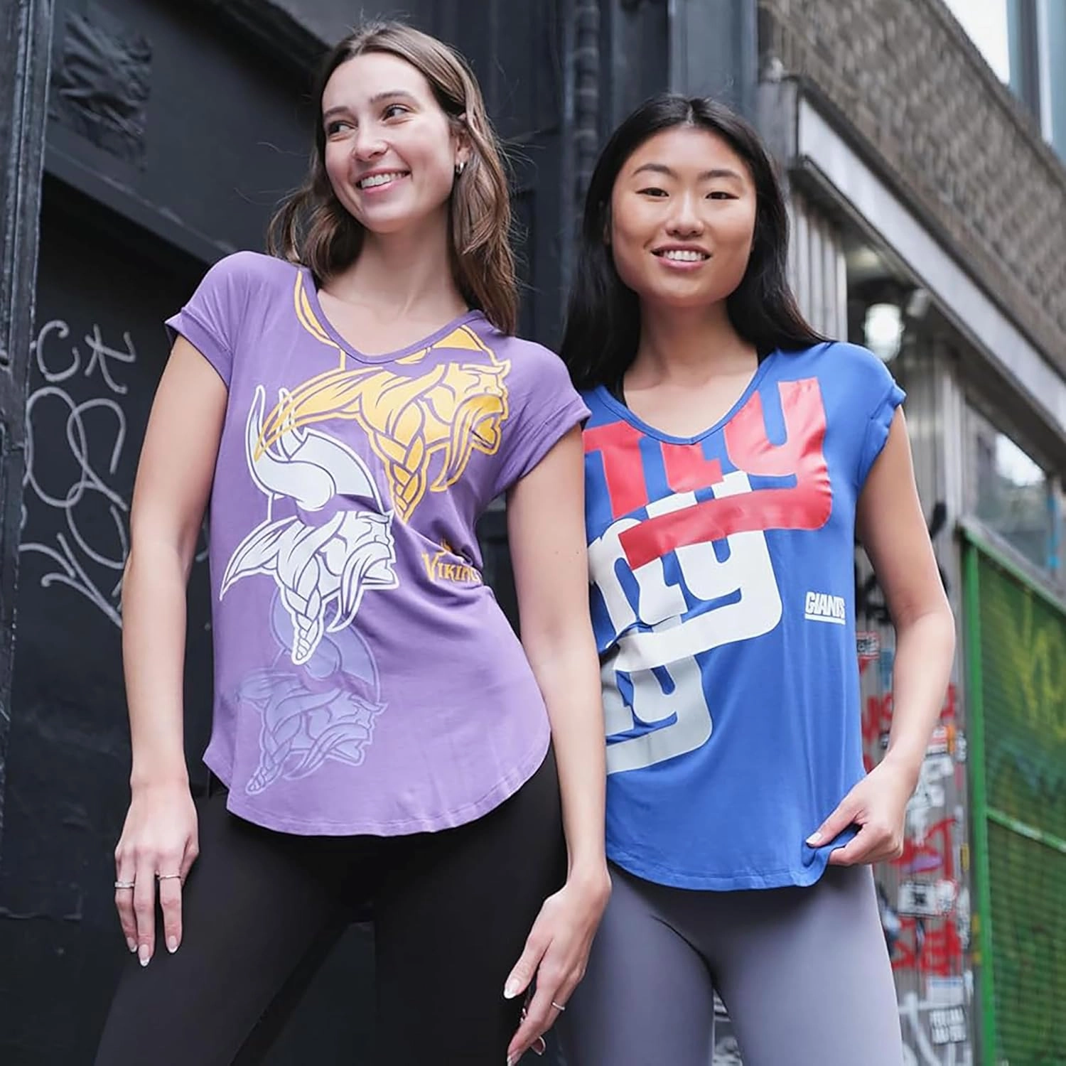 Ultra Game Women’s NFL Official Super Soft Modal Vintage V-Neck T-Shirt