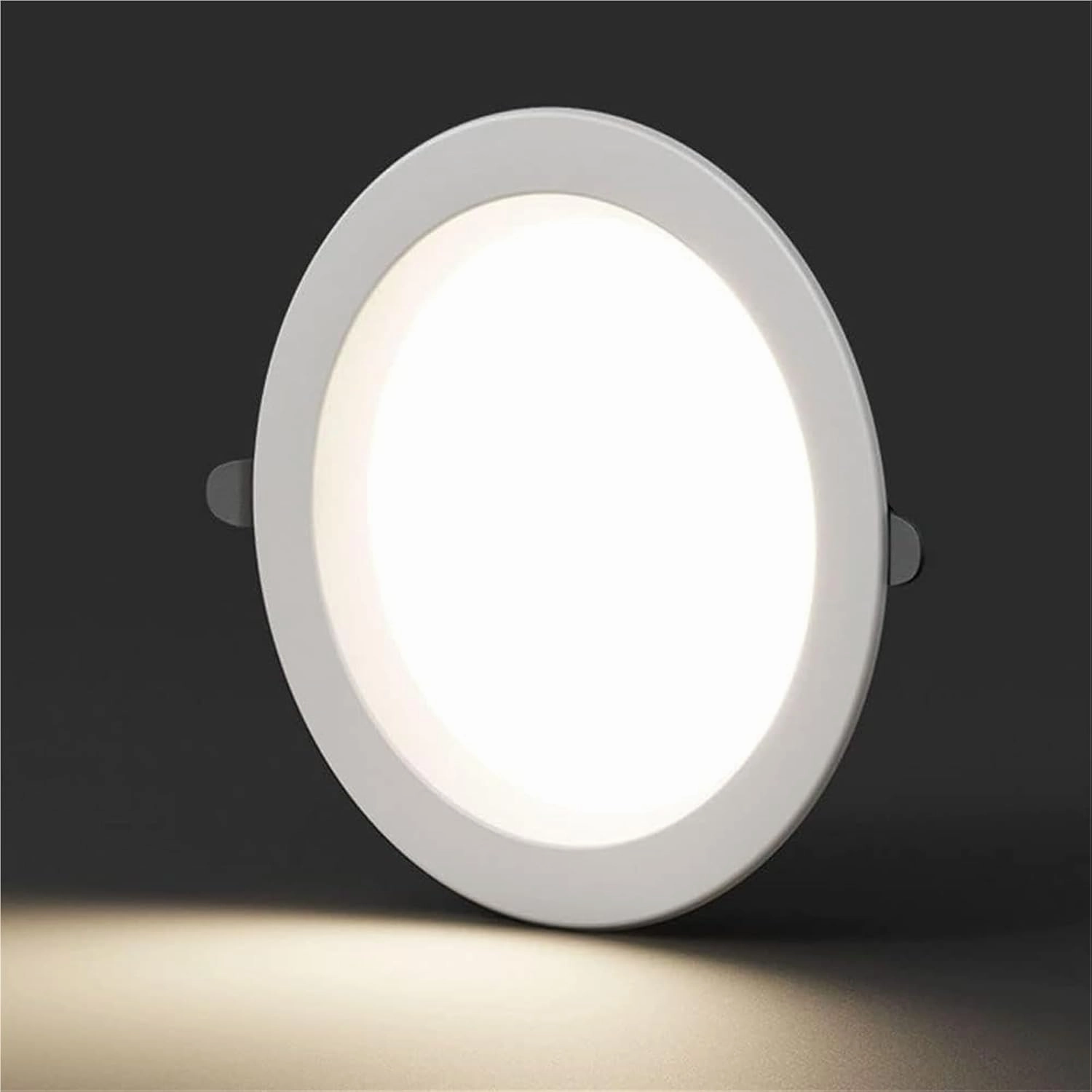 Ultra-Thin Mini Panel Downlight, Intelligent Dimmable Anti-Glare Round Ceiling Light with Junction Box, Ideal for Bag Painting Lighting(18w)