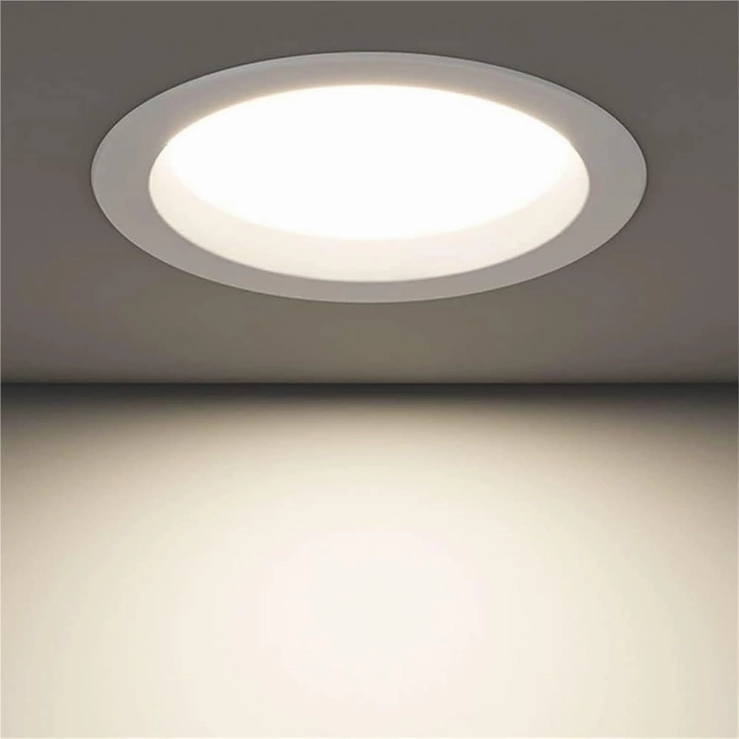 Ultra-Thin Mini Panel Downlight, Intelligent Dimmable Anti-Glare Round Ceiling Light with Junction Box, Ideal for Bag Painting Lighting(18w)