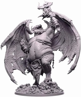Unpainted DND Orcus The Lord of Bones Miniature Figurine, Tabletop Gaming Collectible, Fantasy World, Ideal Gift for Dungeon Masters and Collectors