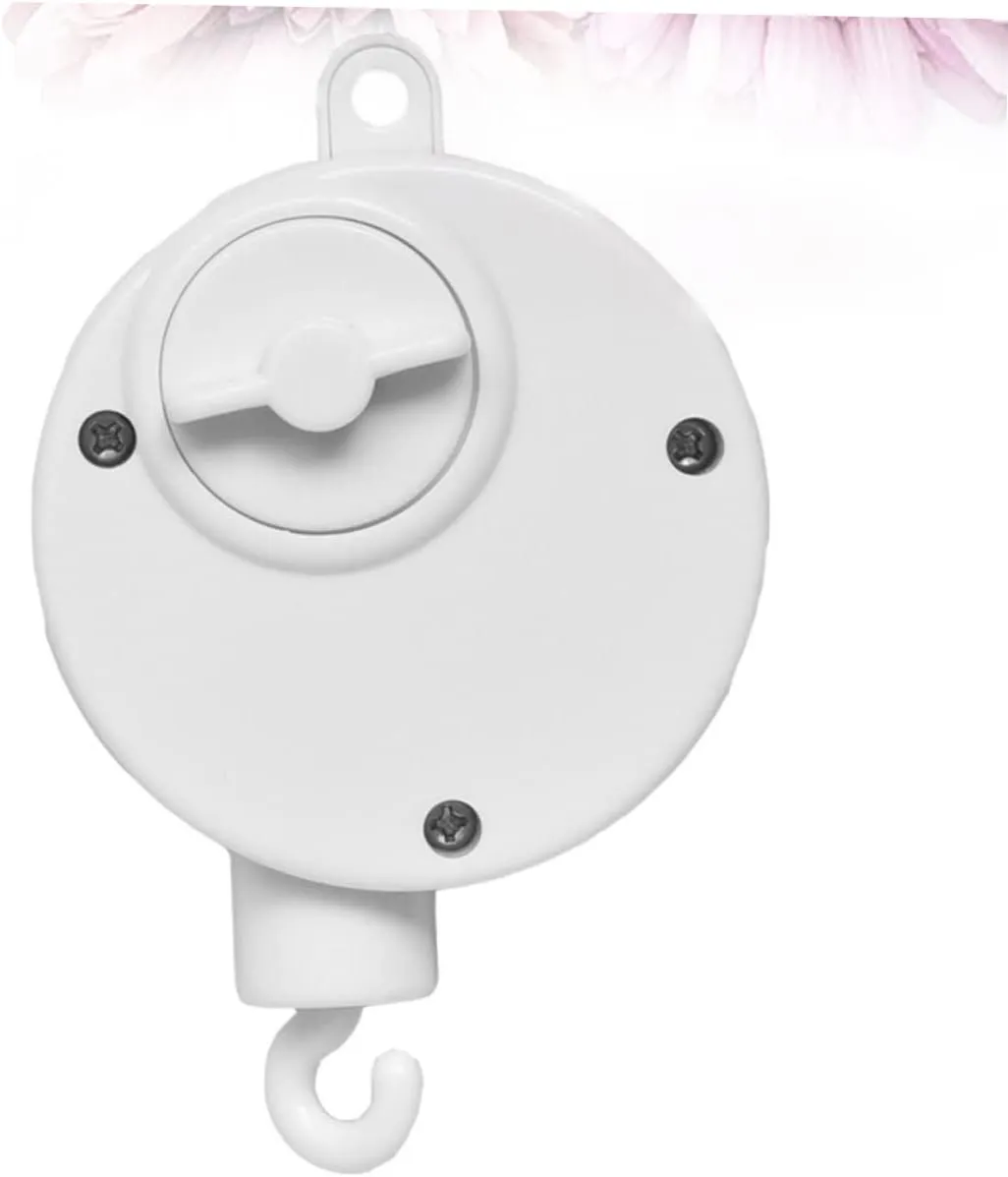 Vaguelly 2 Pcs Crib Musical Mobile Musical Toy Crib Holder Toys for Infants Wind-up Rattle Toy Infants Toys Crib Toy Clockwork Movement Musical Bell Bed Bell Baby Mechanical White