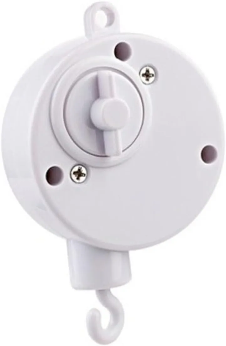 Vaguelly 2 Pcs Crib Musical Mobile Musical Toy Crib Holder Toys for Infants Wind-up Rattle Toy Infants Toys Crib Toy Clockwork Movement Musical Bell Bed Bell Baby Mechanical White