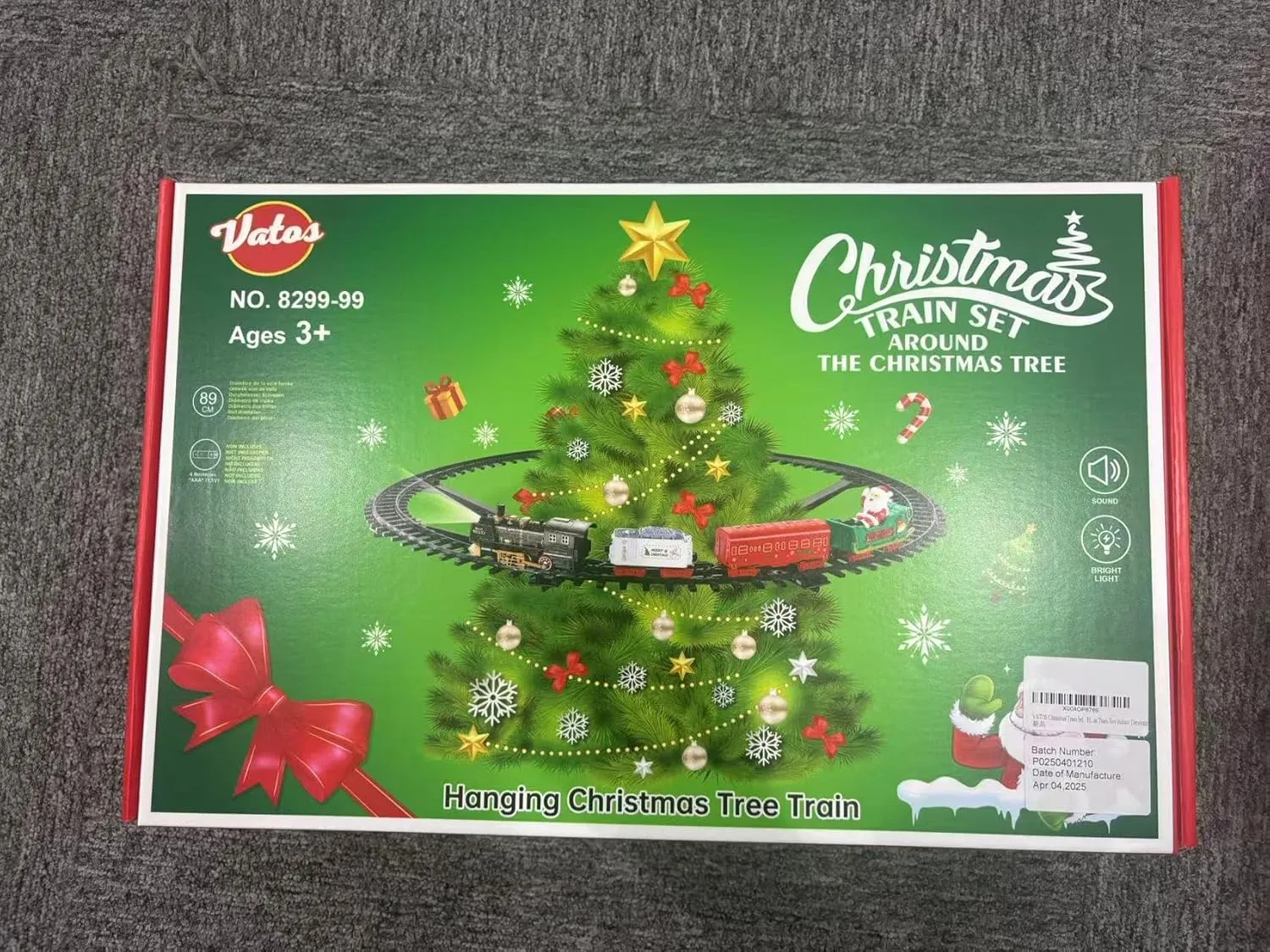VATOS Christmas Train Set - Hanging Christmas Train Toy Indoor Decoration