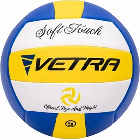 VETRA Premium, Soft Touch Volleyball, Official Size 5, Super Soft Volleyball Training Equipment for Professional & Recreational Use Practice, Sports & Outdoor, Kids, Teen Girls & Boys, Women & Men