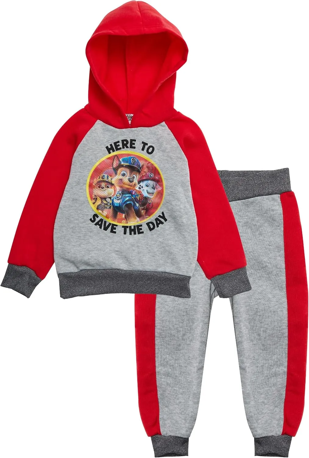 Viacom Paw Patrol Toddler Boys Hoodie and Pants Set – 2-Piece Clothing Outfit featuring Chase, Marshall (Multi, 4T)
