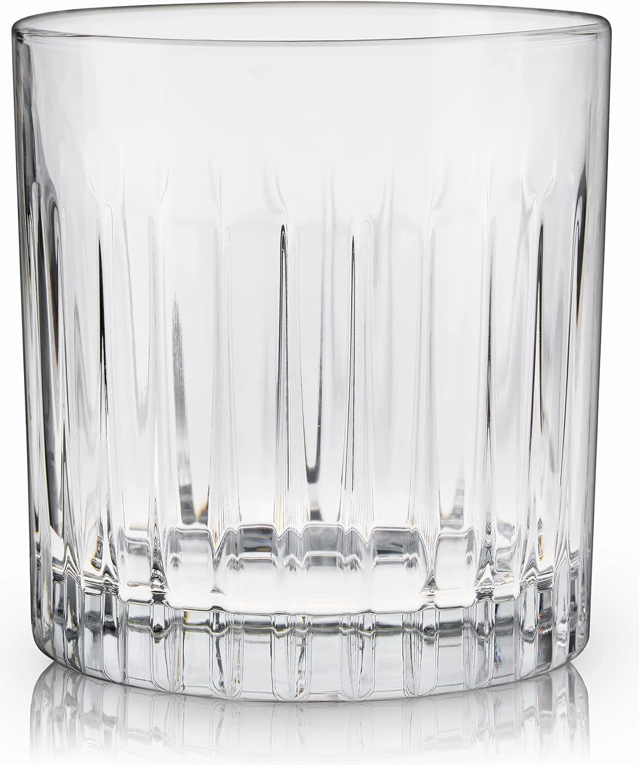 Viski Reserve Milo Crystal Rocks Glasses Old Fashioned Glass- European Crafted Rocks Glasses, Bourbon, Whiskey Glass and Liquor Gift Ideas Set of 4