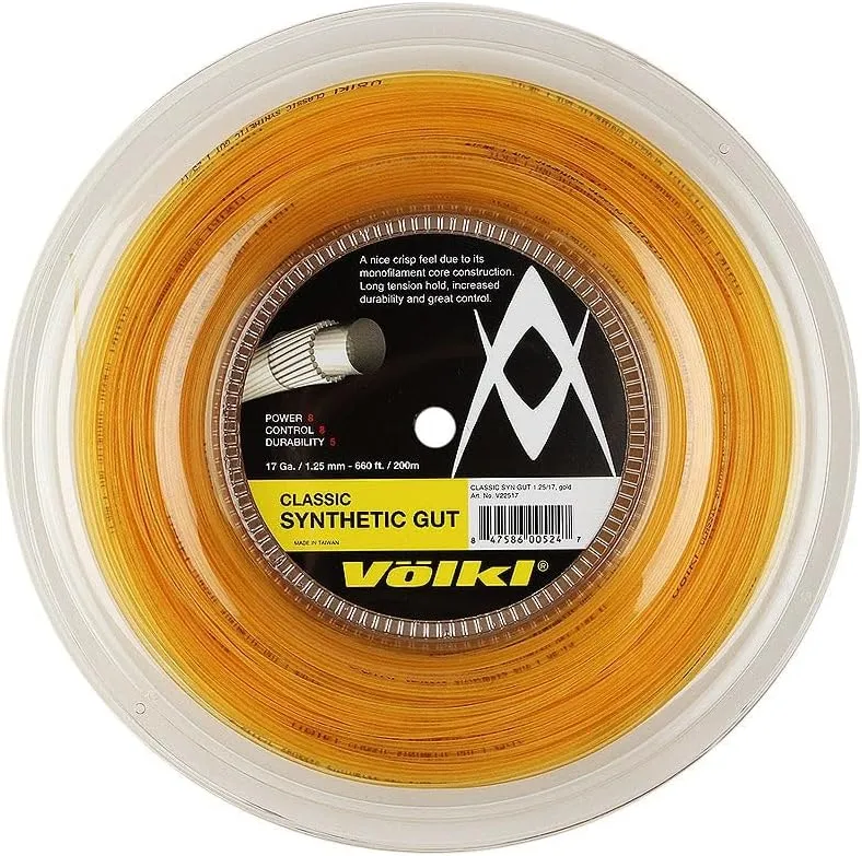 Volkl Classic Synthetic Gut 17/1.25 Reel Gold