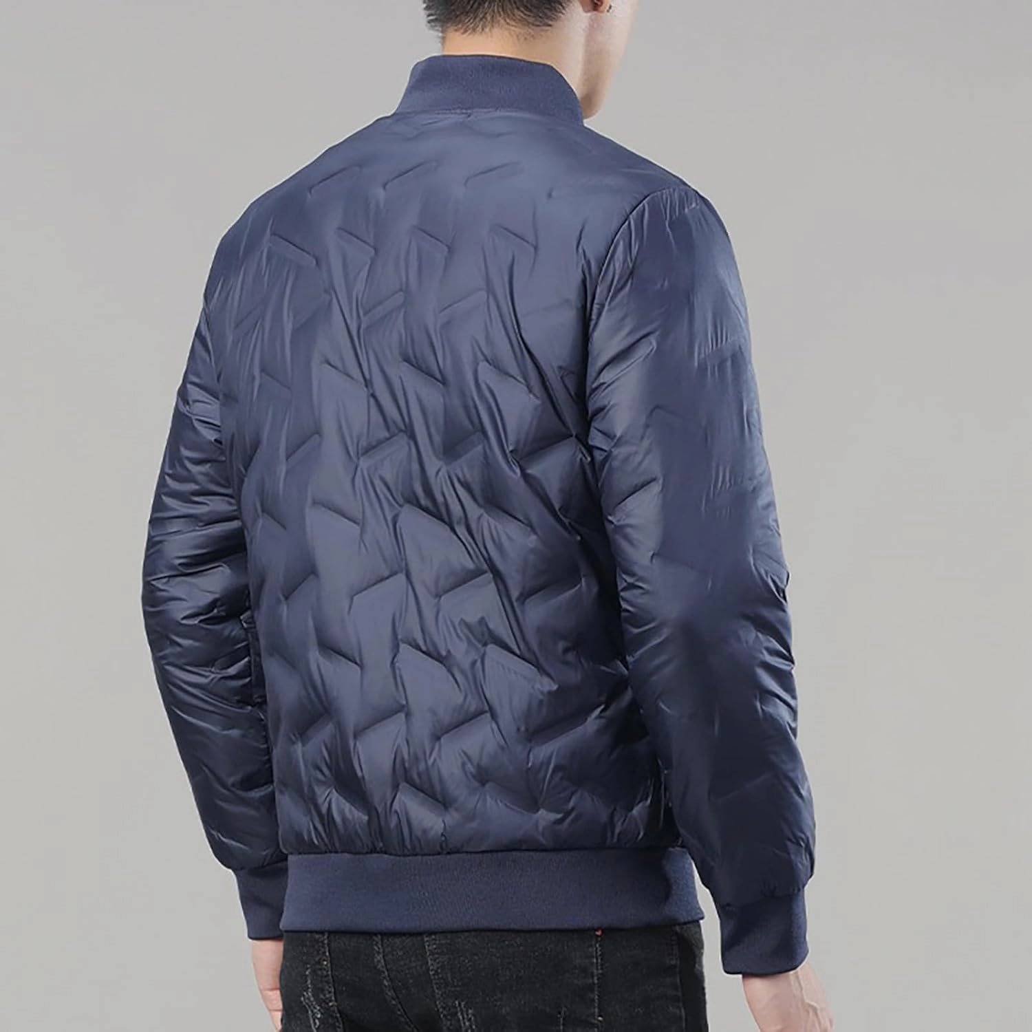 Warm Water Resistant Puffy Hooded Casual Loose Stand Up Collar Jacket with Removable Hood Packable Puffer Jacket