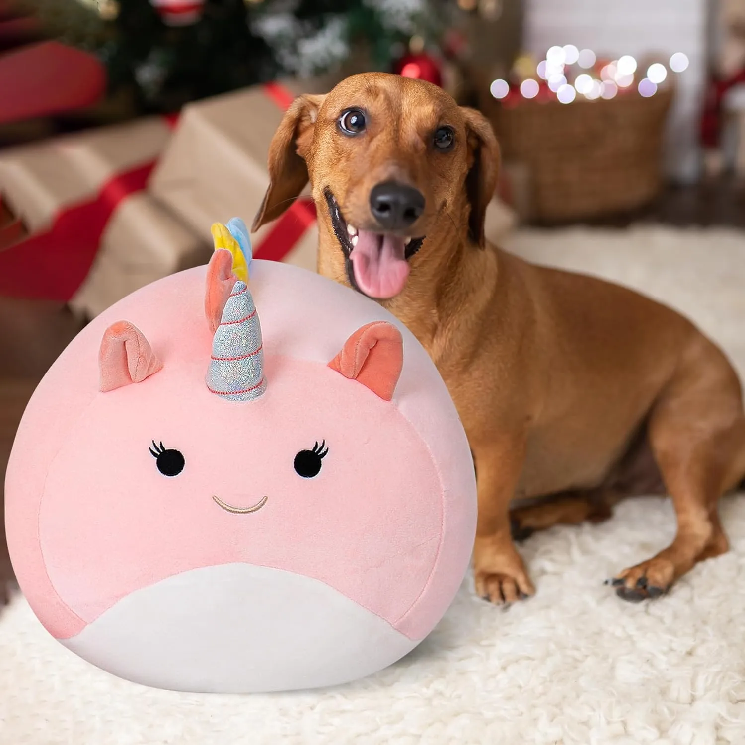 Wepop Unicorn Stuffed Animal Plush Toys, 20 in Cute Unicorn Plush Throw Pillows Soft & Cuddly Plushies Dolls Gifts for Girls Boys