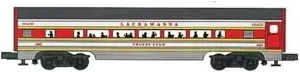 Williams by Bachmann Lackawanna Aluminum Luxury Liner Passenger 2 Car Add-On Train Set, 60'