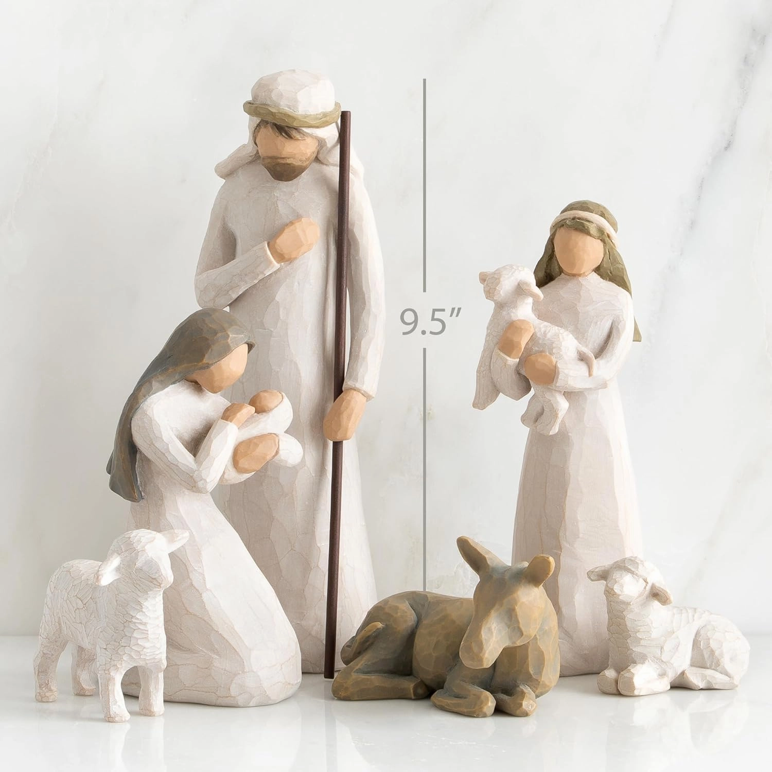Willow Tree Nativity Premier Plus Elevated Angels, 25-Piece Set