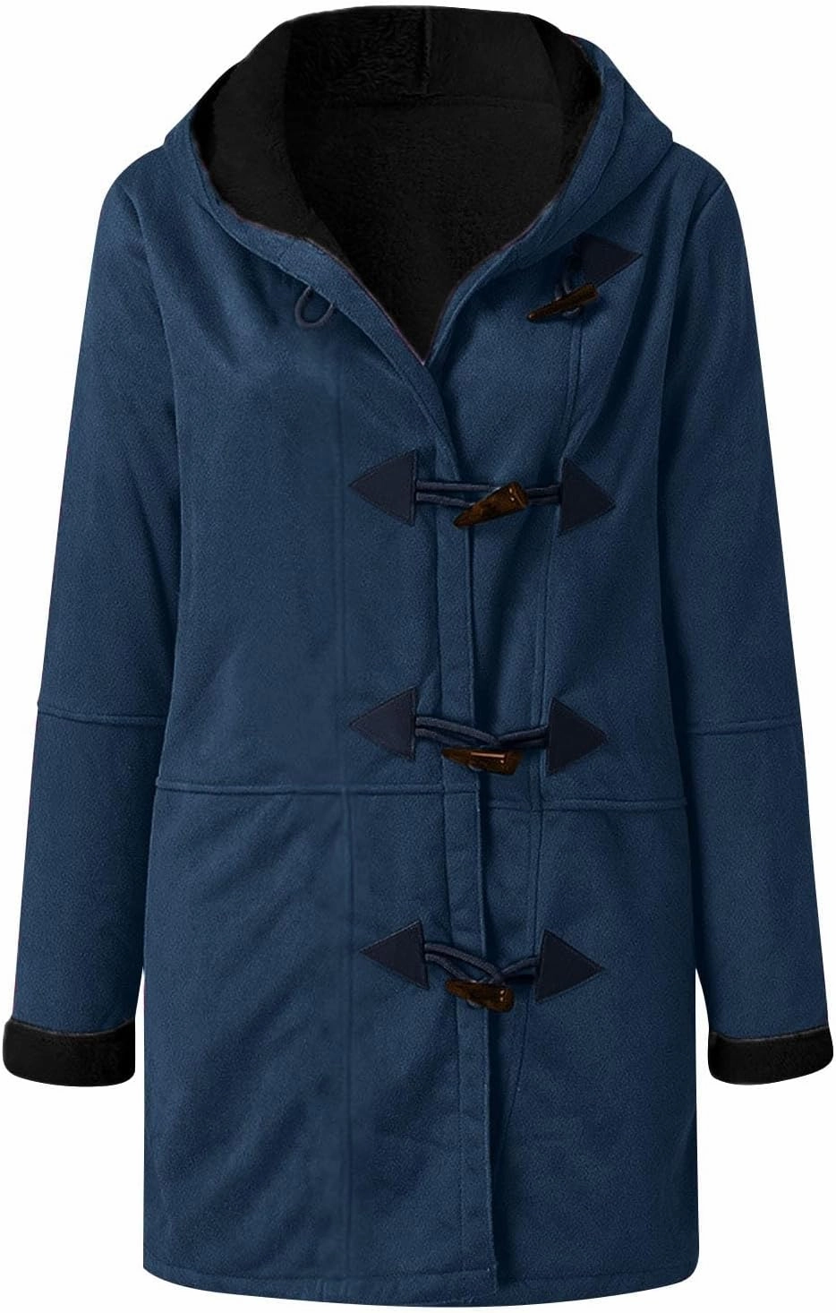 Winter Jackets for Women Sherpa Lined Suede Coat Thick Hooded Jacket Plus Size Parka Coat Warm Outerwear with Pockets