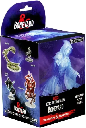 WizKids D&D Icons of The Realms Miniatures: Boneyard Booster 4 Count