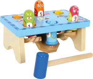 Wooden Toys Smack the Bird Knock Playset with Hammer designed for children ages 18 months