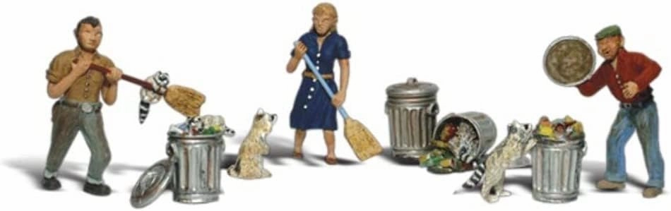 Woodland Scenics HO People & Pesky Raccoons