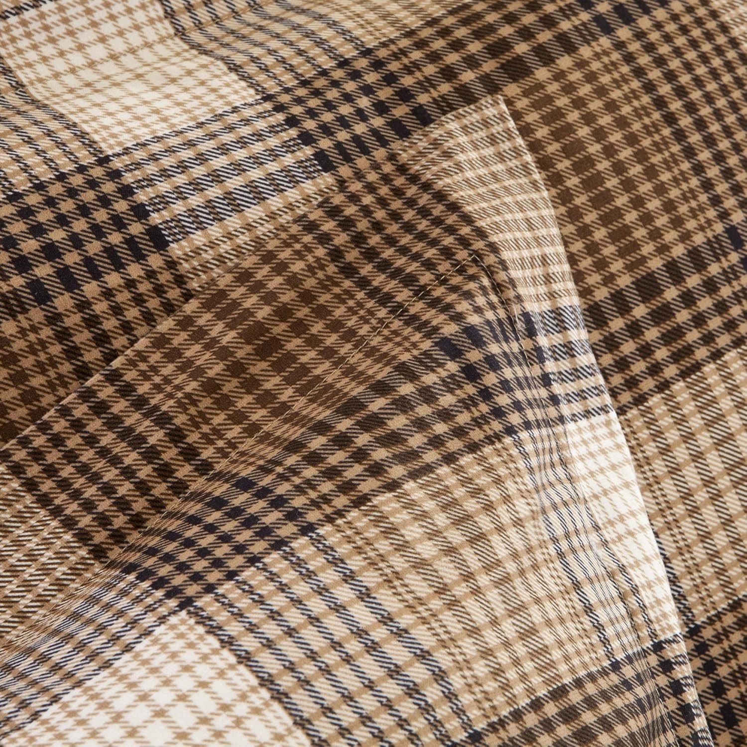 Woolrich Comforter Set, Cabin Lodge, Warm Cover for Colder Season, Modern Cottage-Inspired Down Alternative Ultra Soft Microfiber Bedding, Matching Sham, Plaid Brown Twin 2 Piece