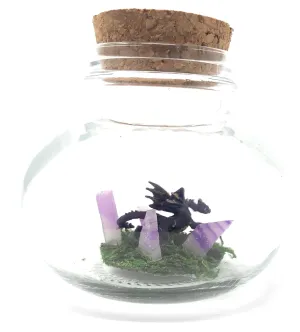 World's Smallest Pet Dragon Purple Amethyst with Adoption Certificate