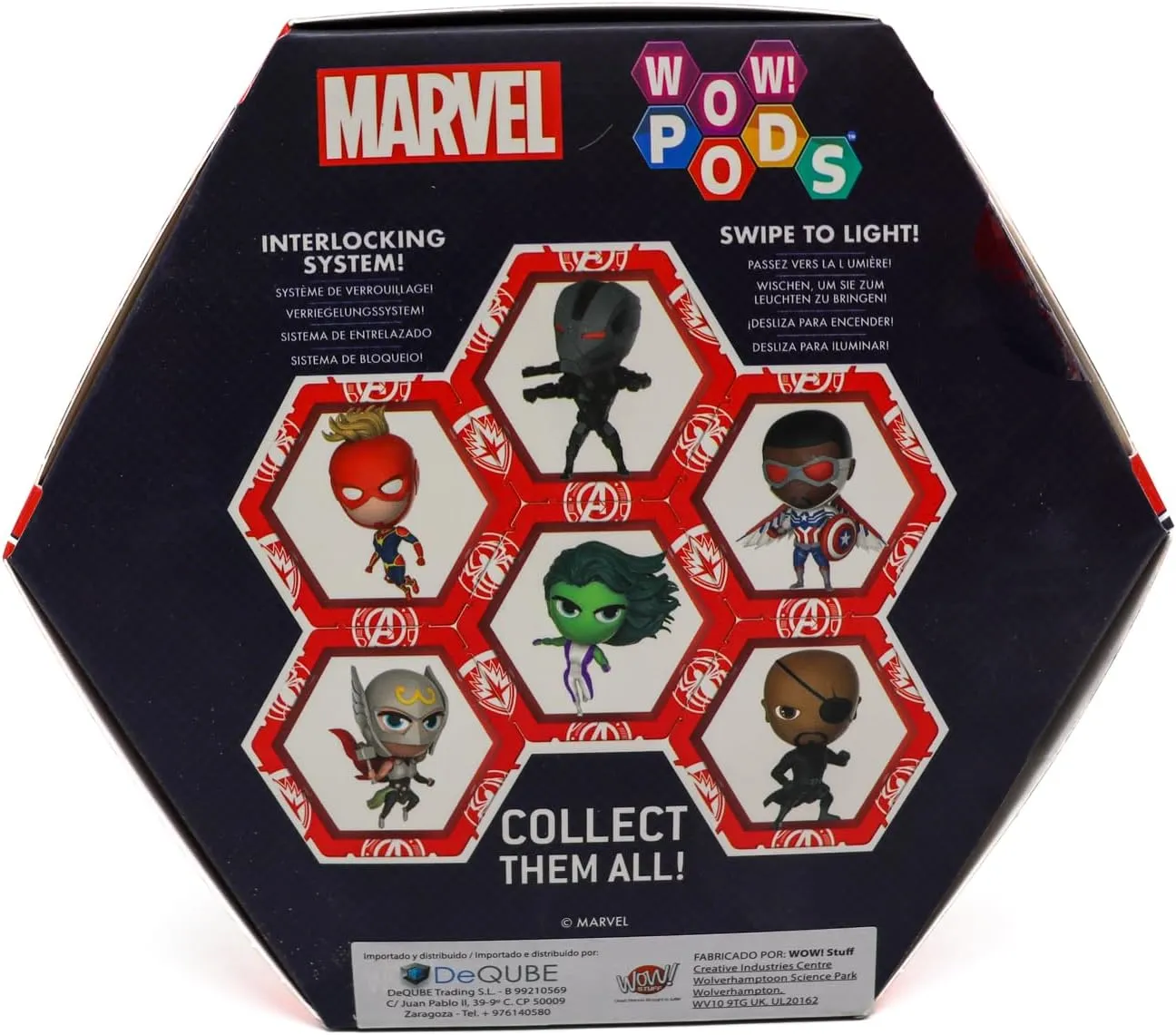WOW! STUFF PODS Marvel Avengers Collection - War Machine| Superhero Toys Light-Up Bobble-Head Figure | Official Marvel Collectable Toys & Gifts | Number 212 in Series, Multicolor, 4 inches