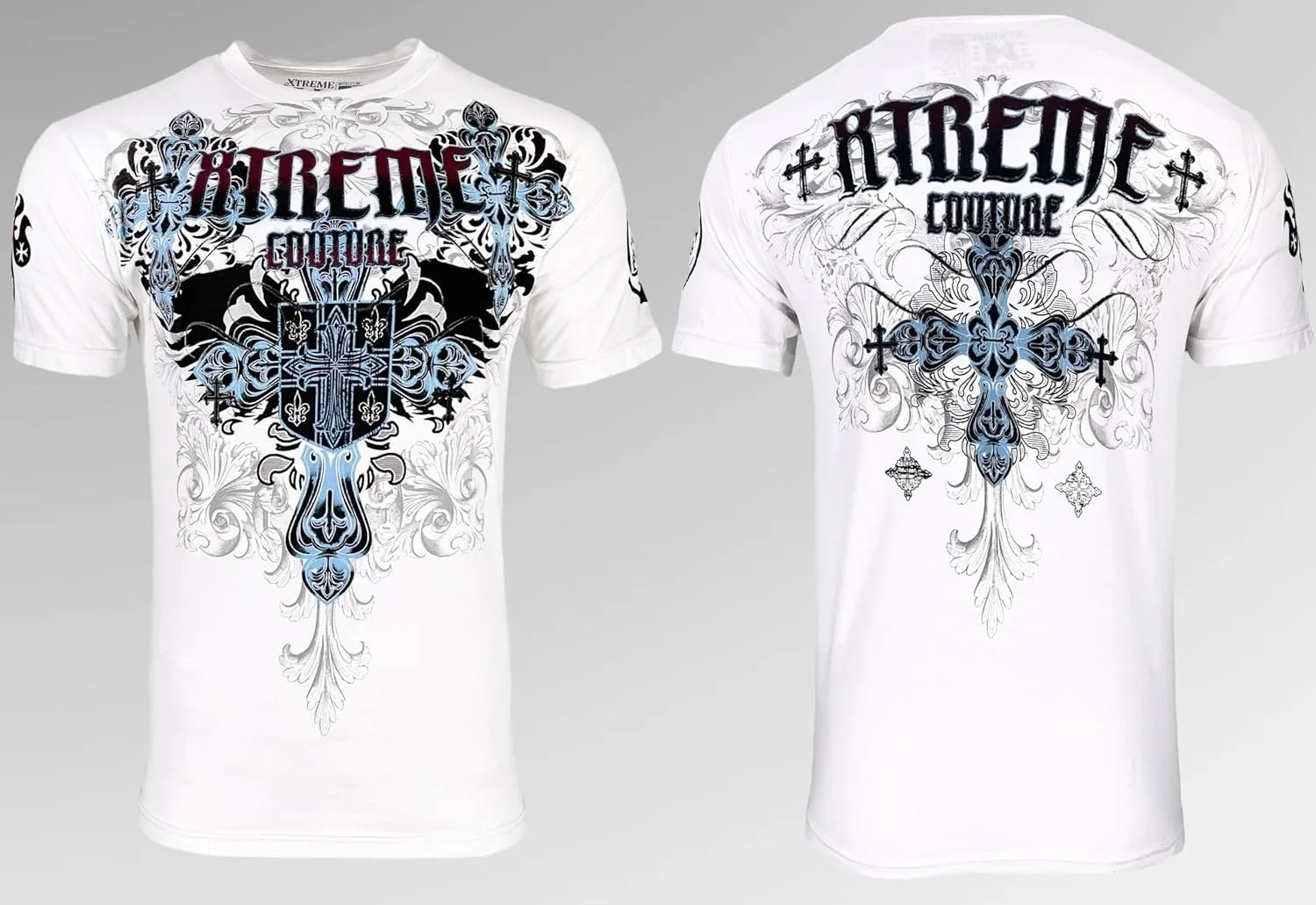 Xtreme Couture by Affliction Men T-Shirt Classic Crest Biker MMA Gym S-4X $40