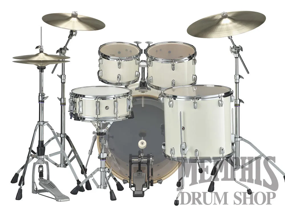 Yamaha Stage Custom Birch Drum Set 22/10/12/16/14 - Classic White with 680W Hardware Pack
