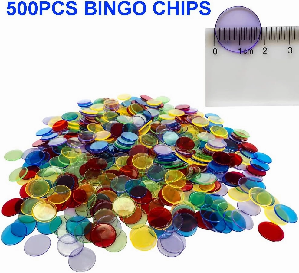 Yuanhe Jumbo Bingo Game Set - 11 Inch Tall Metal Cage with Calling Board, 7/8" Bingo Balls, 500 Bingo Chips,100 Bingo Cards for Large Group Games …
