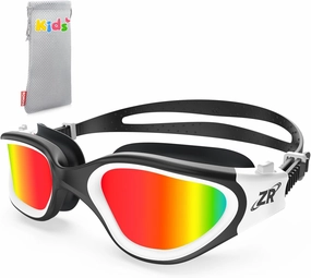 ZIONOR Kids Swim Goggles, G1 MINI UV Protection Anti-Fog Polarized Swimming Goggles for Age 6-14