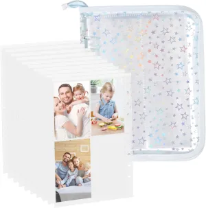 Zipper Photo Album Binder for Photocard Organization Construction Capacity Secure Card Holder for Photos and Collectibles Versatile Use
