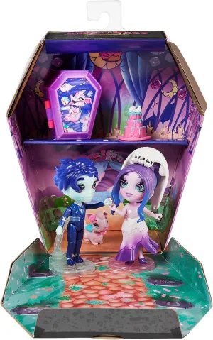 Zombadie to Love Deluxe Zombie Dolls Set with 2 Exclusive 3.5-inch Figures, Pet & Accessory, Girls Gifts, Kids Toys for Girls